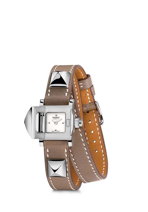 fake hermes medor watch - Hermes watch double strap.